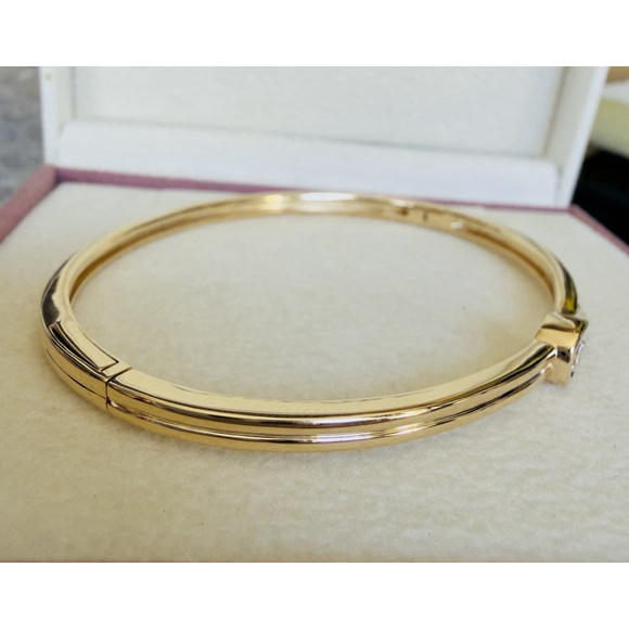 Pandora Infinite Lab-grown Diamond Bangle 0.25 carat tw 14k Gold Size 2 (6.9”) - Picture 9 of 14